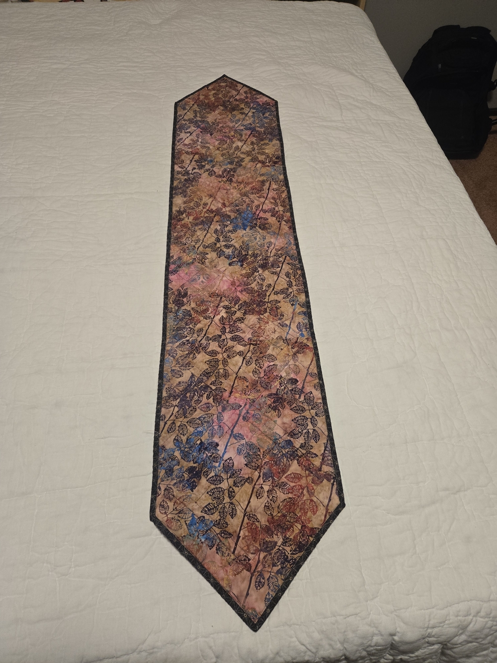 Handmade Purple Patchwork Table Runner - Picture 3 of 3